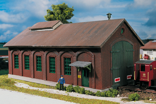 PIKO 61823 HO Scale Burgstein Loco Shed Kit