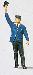 Preiser 28000 HO Scale Individual Figure - Railway Personel -- Conductor