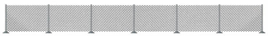 Busch 8117 N Scale Metal Industrial Fence - Kit