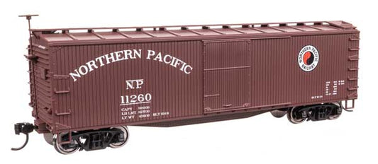 Walthers Mainline 910-40184 HO Scale 40' Wood Boxcar RTR NP #11260