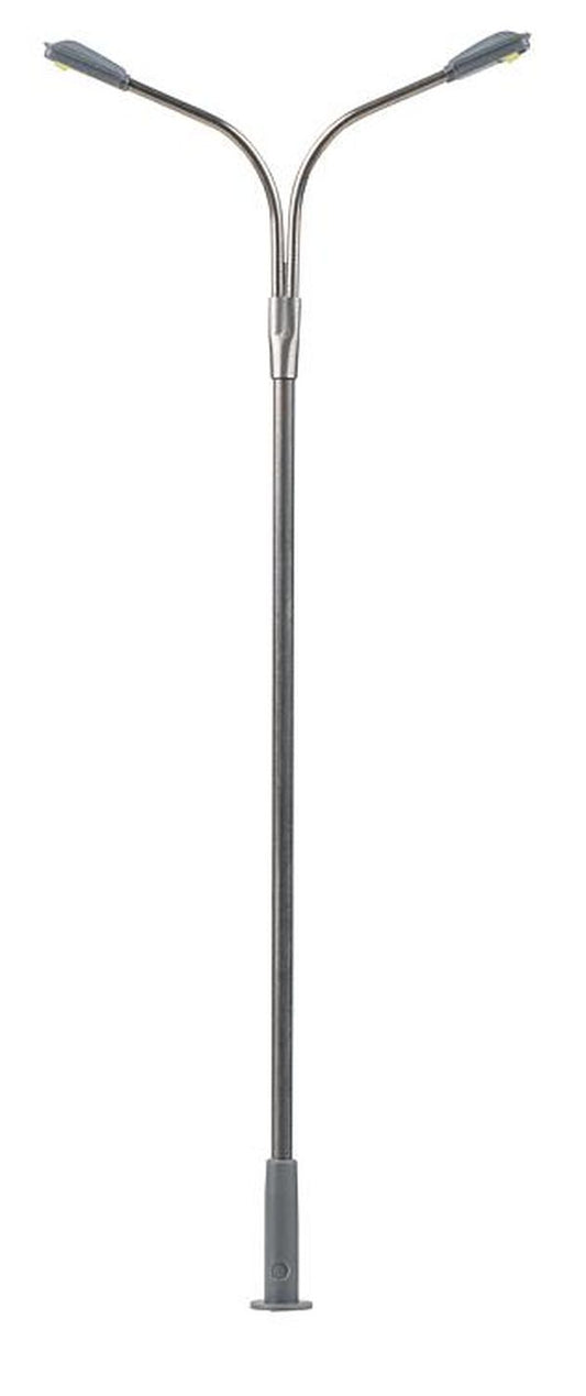 Faller 180101 HO Scale LED Double Streetlight -- Adjustable height (3)