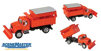 Walthers SceneMaster 949-11793 HO Scale International(R) 4900 Dump Truck/Plow