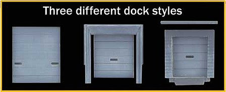 Walthers Cornerstone 933-3268 N Scale Truck and Railroad Docks -- Kit