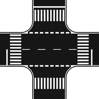 Noch 60712 HO Scale Flexible Pavement Sheet - 8-5/8 x 8-5/8" 22 x 22cm Crossing