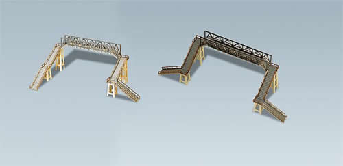 Faller 222151 N Scale Concrete Footbridge -- 8-1/2 x 4-3/4" 21.5 x 12cm