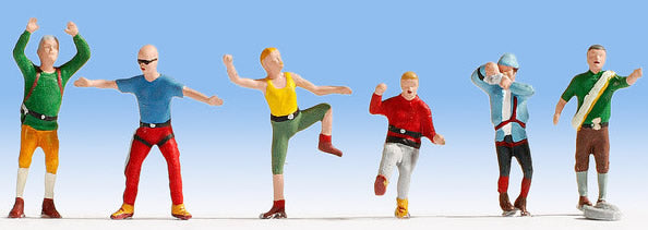 Noch 36871 N Scale Mountain Climbers -- pkg(6)