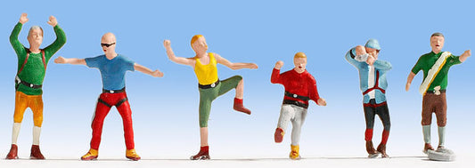 Noch 36871 N Scale Mountain Climbers -- pkg(6)