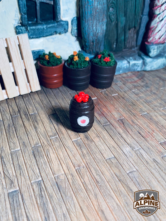 Alpine Railworks 3004 O Scale Barrel with Apples (1)