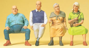Preiser 45122 G Scale Pedestrians -- Seated Travellers #2