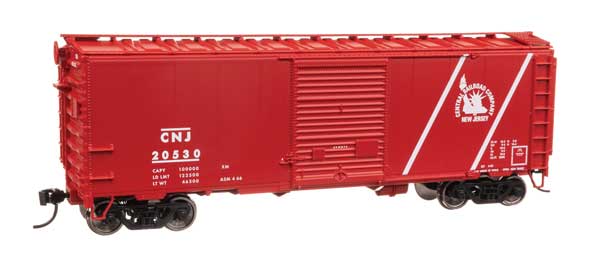 Walthers Mainline 910-45204 HO Scale 40' ACF Welded Boxcar RTR CNJ #20530