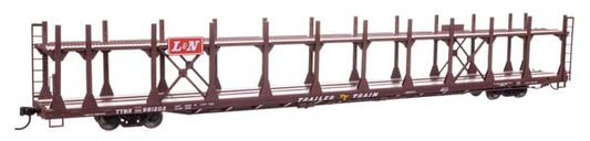 Walthers Mainline 910-8042 HO Scale 89' Flatcar Auto Rack L&N #961202