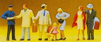 Preiser 10029 HO Scale Passengers -- Departing