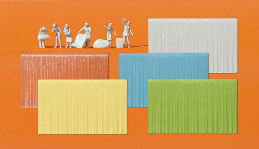 Preiser 16360 HO Scale Figures at the Window & 16 Curtains Kit