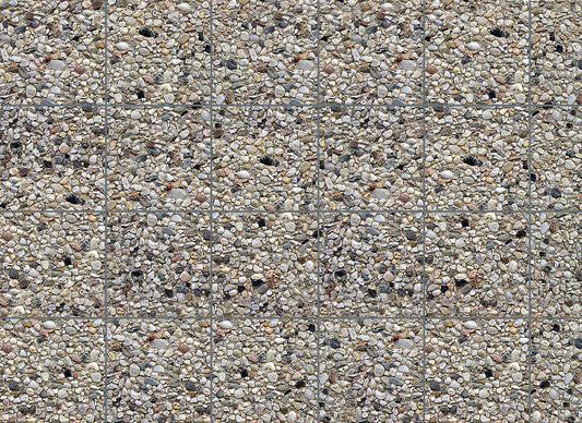 Faller 170626 HO Exposed Aggregate Concrete Wall Card, 250x125mm