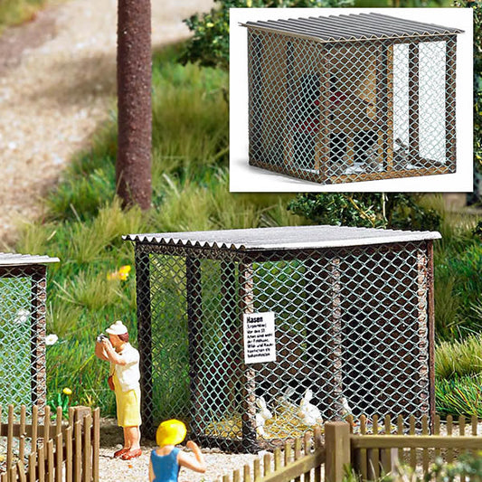 Busch 1582 HO Scale Small Animal Cage -- Kit