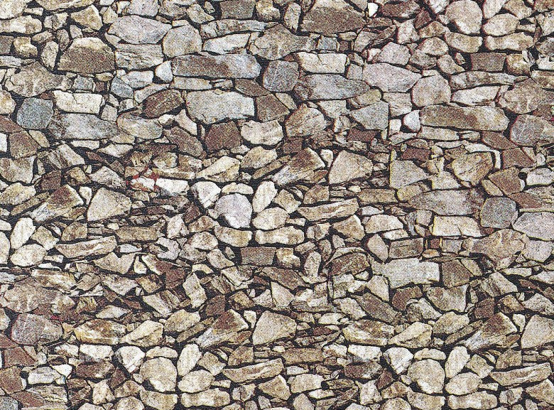 Faller 170610 HO Scale Natural Stone Monzonite Wall Card, 250x125mm