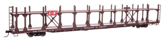 Walthers Mainline 910-8043 HO Scale 89' Flatcar Auto Rack L&N #961204