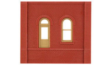 Design Preservation Models 30105 HO Scale Modular Building System(TM) -- Dock Level Wall Sections w/Arched Entry - Kit