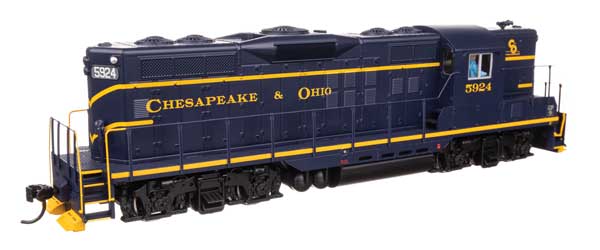 Walthers Mainline 910-10493 HO Scale EMD GP9 Phase II High Hood Standard DC C&O #5924