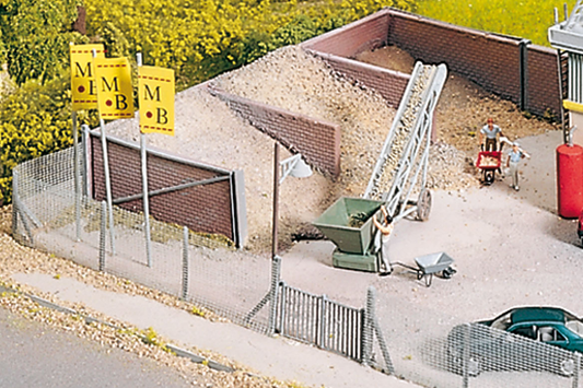 Piko 61132 HO Scale Concrete Plant Sand Bunkers Kit