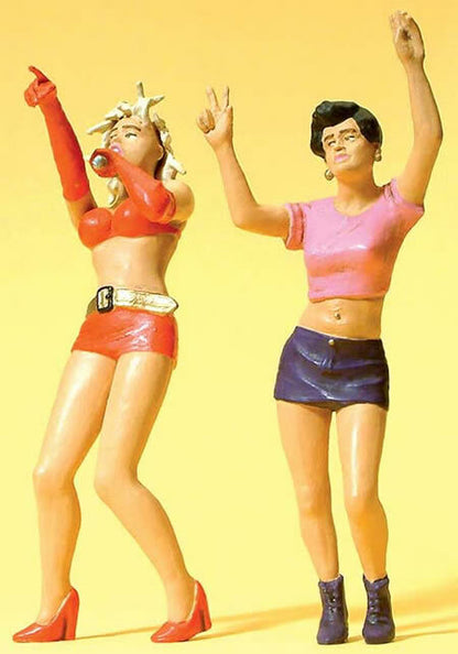 Preiser 45147 G Scale Sports & Recreation -- Pop Star w/Fan pkg(2)