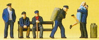 Preiser 10352 HO Scale People Working -- Merchant Sailors Ashore