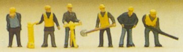 Preiser 79035 N Scale Railroad Personnel -- Track Maintenance
