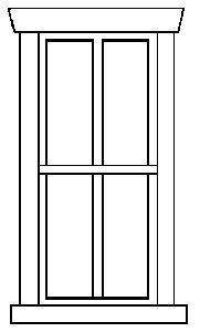 Alexander Scale 2515 HO Scale Window single 4/
