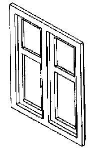 Alexander Scale 2517 HO Scale Window dbl interlock 4/