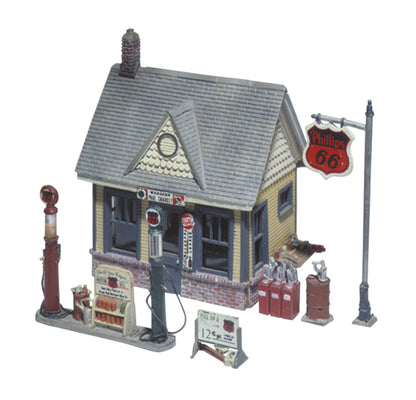 Woodland Scenics D223 All Scale Gas Station HO Scale Kit