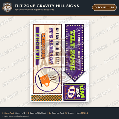 Alpine Railworks 30785G G Scale Roadside Signs - Mystery Spot