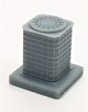 All Scale Miniatures 870798 HO Scale Residential Central Air Conditioner (5)