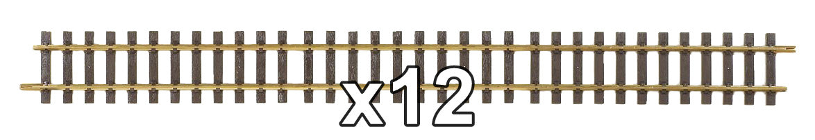 Piko 35207 G Scale G920 Straight Track, 36.2", Box of 12