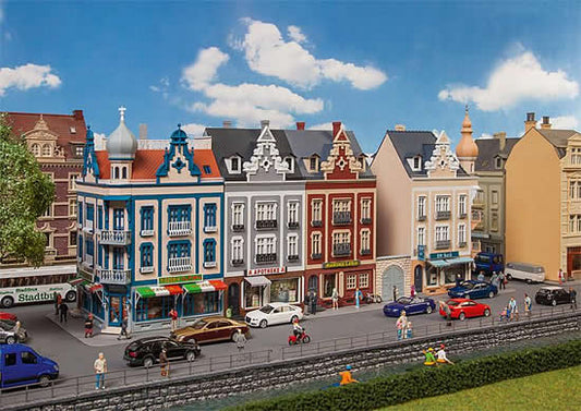 Faller 130701 HO Scale Beethovenstrasse Row of Downtown Structures -- Kit