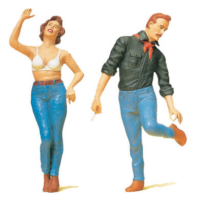 Preiser 45127 G Scale Pedestrians -- Couple In Jeans