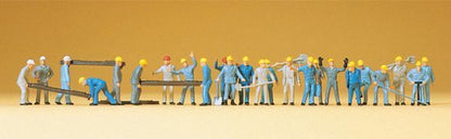 Preiser 14403 HO Scale Railroad Personnel -- Track Workers