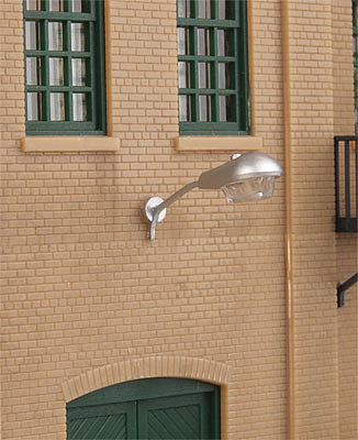 Walthers SceneMaster 949-4314 HO Scale Modern Short Arm Wall Mount Light pkg(3)