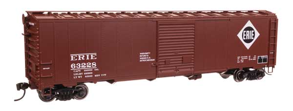Walthers Mainline 910-46514 HO Scale 50' AAR Boxcar RTR Erie #63228