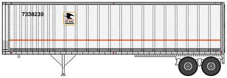 Walthers SceneMaster 949-2517 HO Scale 40' Trailmobile Trailer 2-Pack - USPS