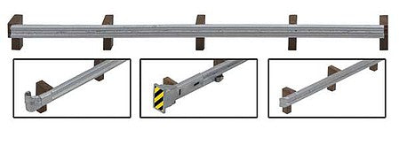 Walthers SceneMaster 949-4176 HO Scale Roadway Guardrails -- Kit