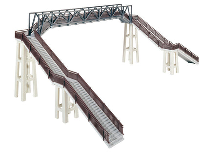 Faller 120179 HO Scale 4-Track Concrete Footbridge Model Kit