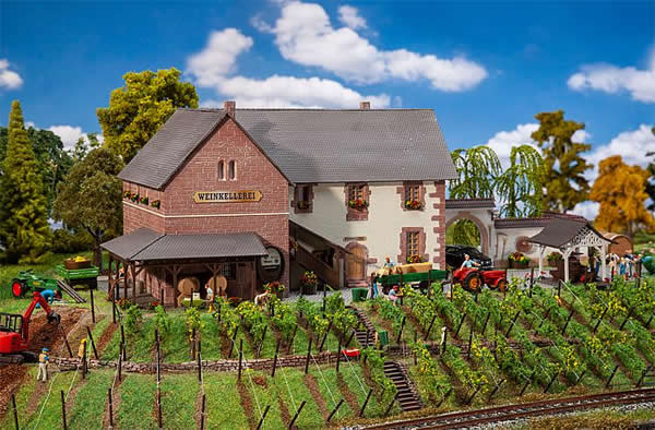 Faller 130611 HO Scale Winery with Details -- Kit