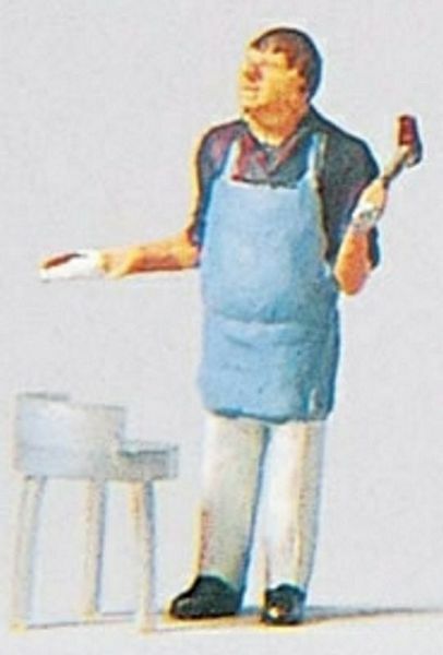 Preiser 28055 HO Scale Individual Figure - Working People -- Hobby Cook