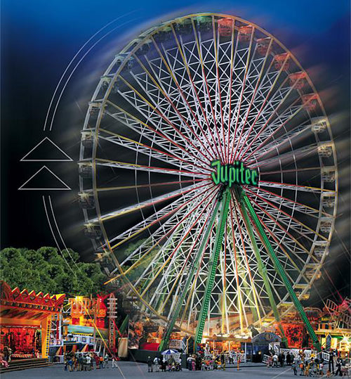 Faller 140470 HO Scale Jupiter Ferris Wheel with Motor -- Kit