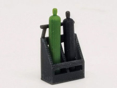 All Scale Miniatures 870905 HO Scale Welding Cart -- Tank Carrier