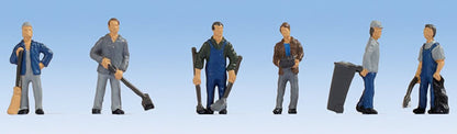 Noch 36116 N Scale Groundskeepers - Caretakers -- pkg(6)