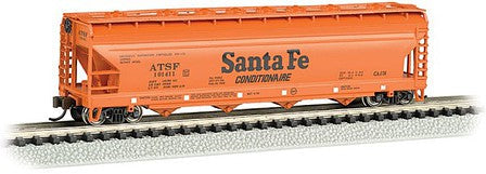 Bachmann 17564 N Scale ACF 56' 4-Bay Center-Flow Atchison Topeka &