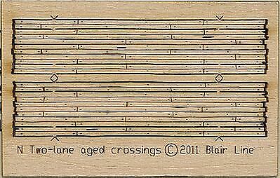 Blair Line 020 N Scale Wood Grade Crossing - Kit Laser-Cut Wood Kit