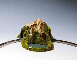 Noch 44670 Z Scale Tunnel -- SIngle Track, Curved with Pond