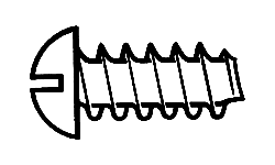 Walthers 947-1191 All Scale #2 Self-Tapping Steel Sheet Metal Screws